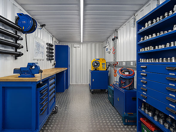 eisenberger GmbH Innenansicht One-Site-Container